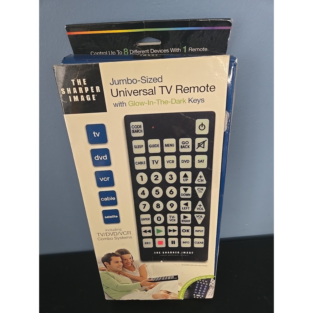The Sharper Image Jumbo Universal Remote Glow In The Dark Keys‎